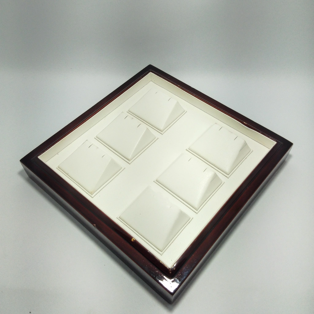jewellery box wooden white nappa display stock tops