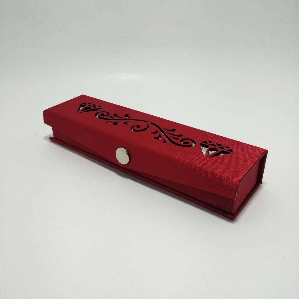 laser satin maroon tika box 