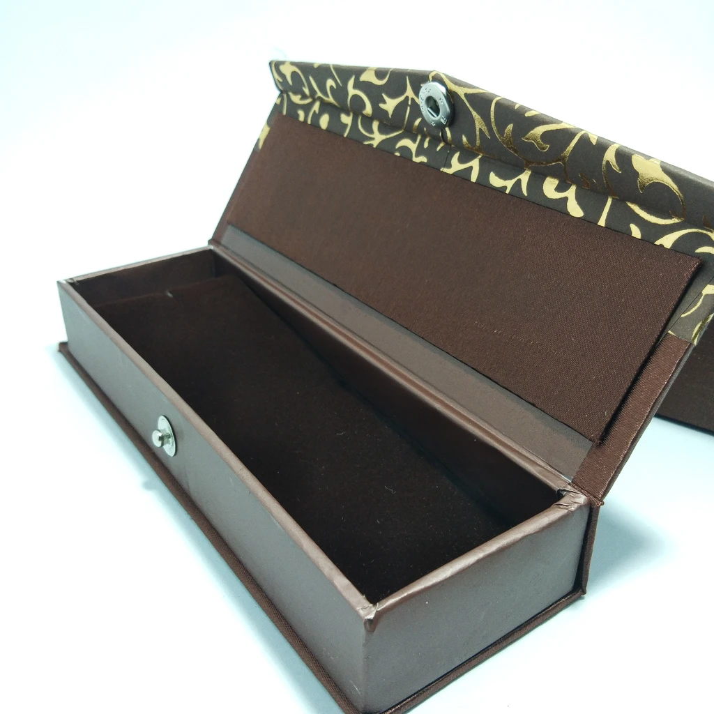 jewellery box kolka satin bi color brown tika