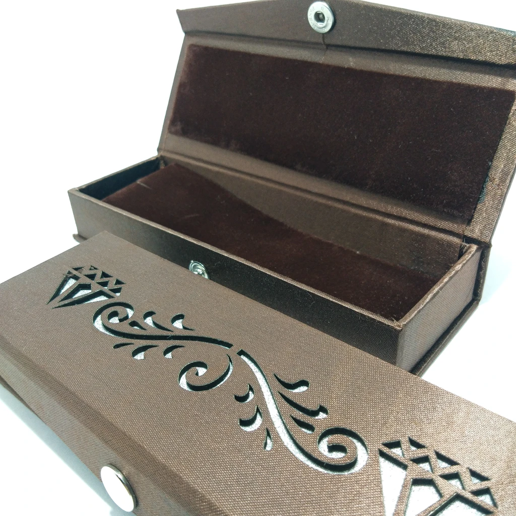jewelry box Brown laser satin tika box