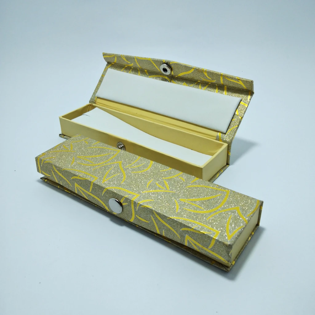 jewellery box golden paper white nappa tika
