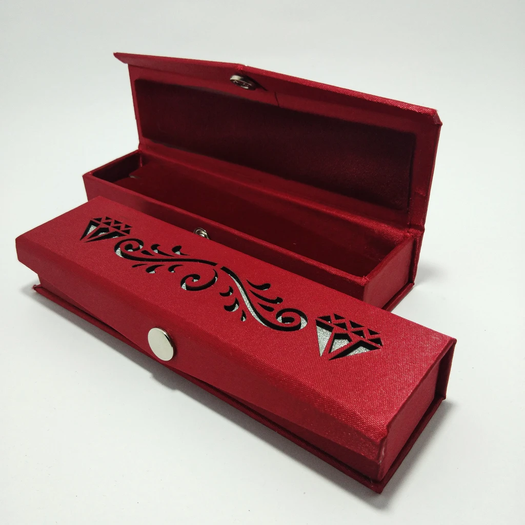 jewelry box laser satin maroon tika