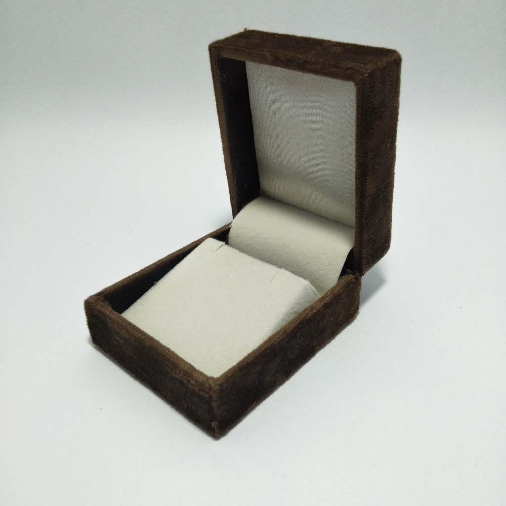 premium brown velvet engrave tops box 