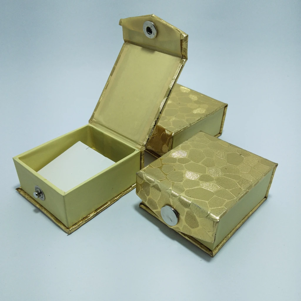 jewellery box golden 3d rexin paper tops