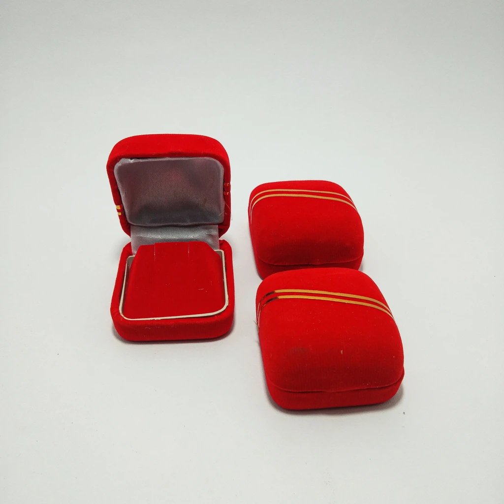 jewellery box basic velvet golden stripe tops