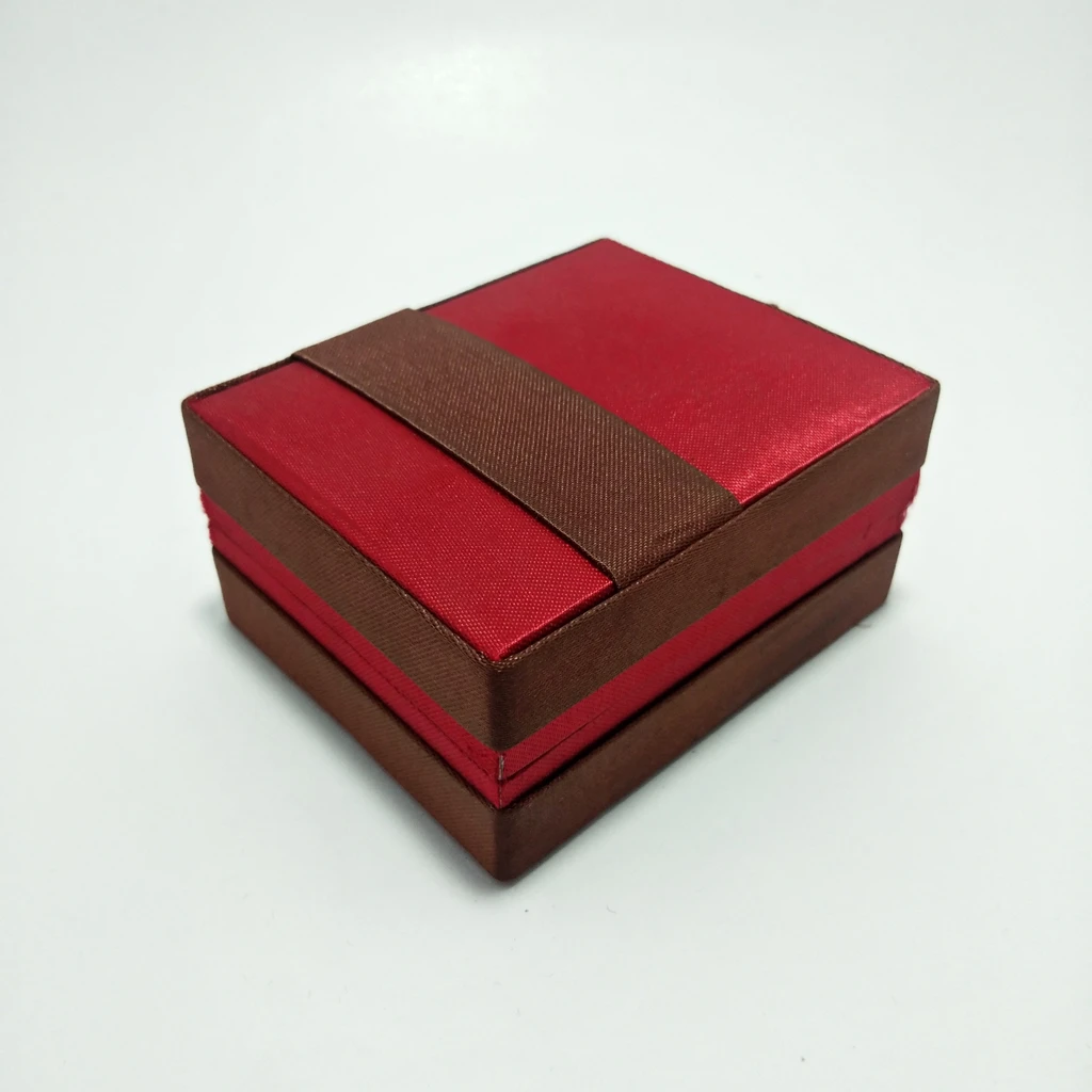 jewelry box brown maroon satin kitkat tops