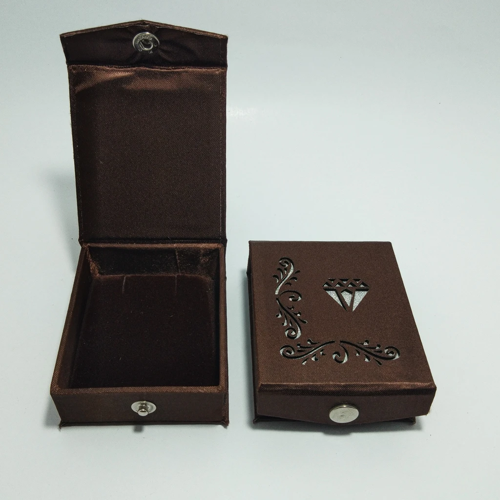 jewellery box a+ brown rexin paper laser tops