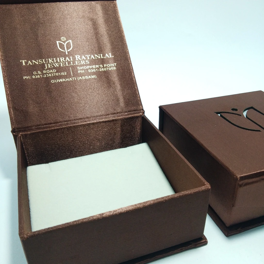 premium brown satin laser tops