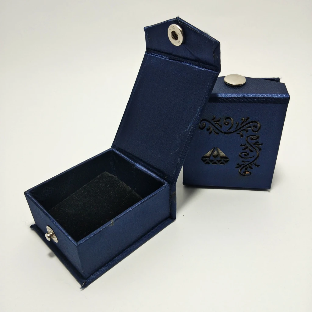 jewellery box Blue satin laser finish tops