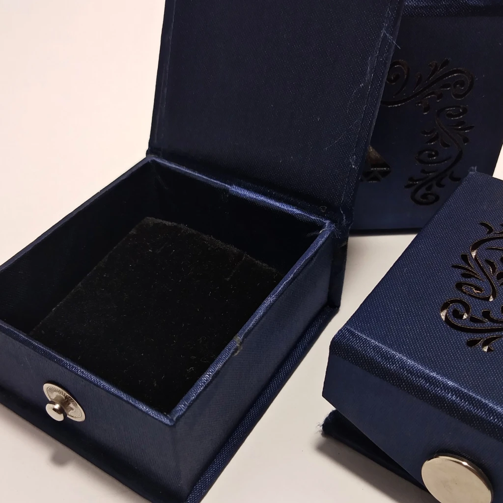 Blue satin laser finish tops